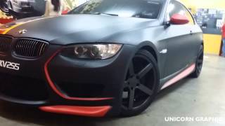 Oracal 651 Matte Black Film On Bmw 335I Fullwrap