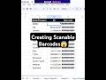 Can You Create Scanable Barcodes? #exceltips #excel #shorts