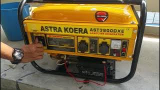 Astra Koera Gasoline Generator start up