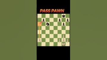 "Pass Pawn Strategy | Winning Chess Trick ♟️🔥" #chessshorts