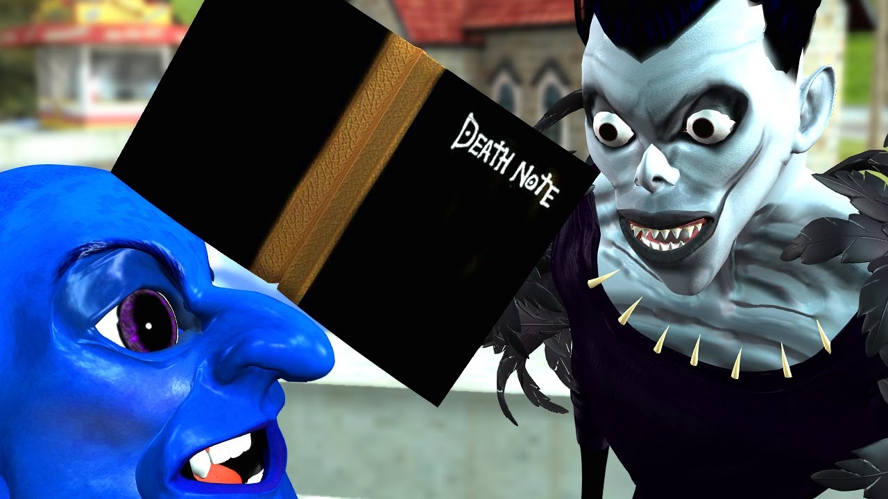 デスノートのリューク 死神 ｖｓ青鬼 パロディアニメ Death Note S Ryuk Vs Ao Oni Youtube