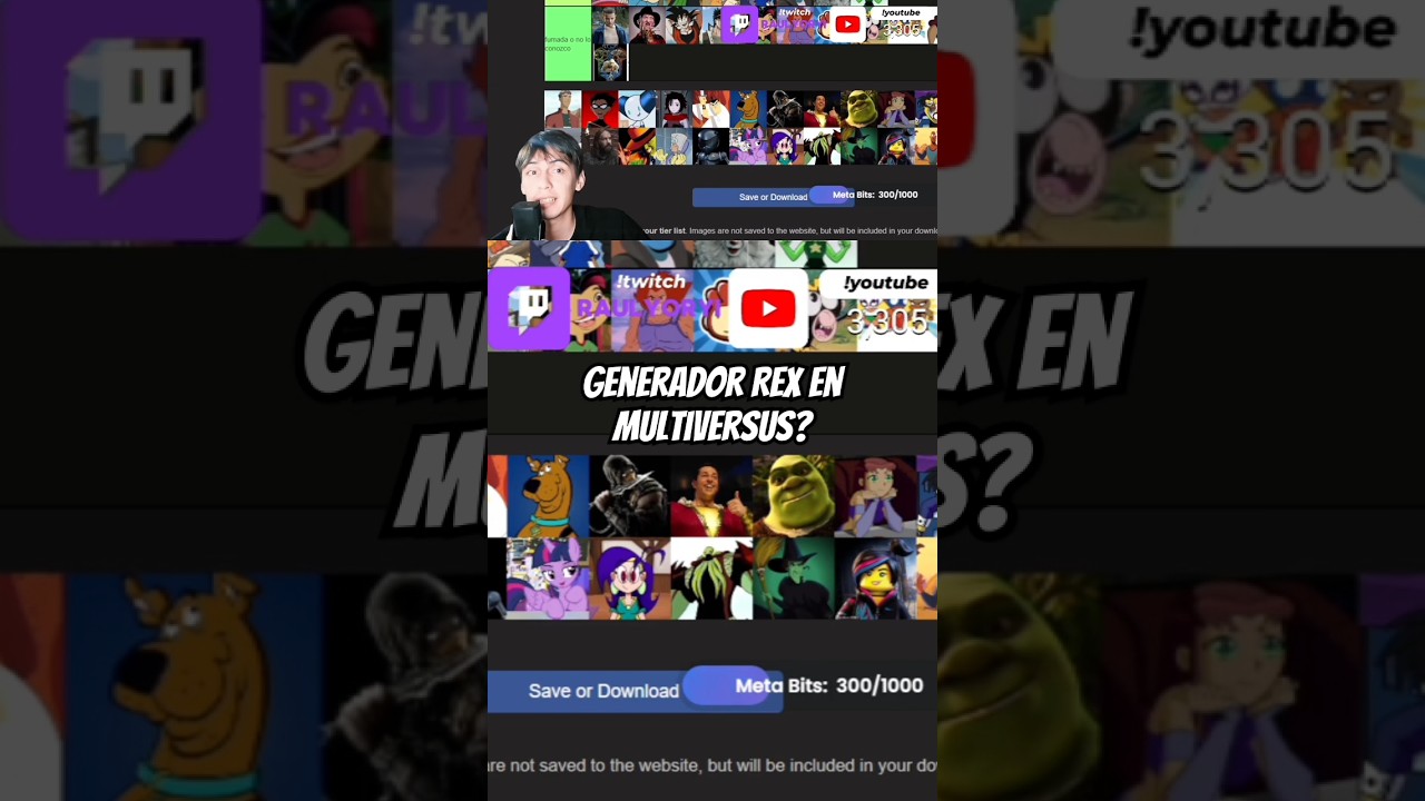 Generador Rex en mi tier list de Multiversus 