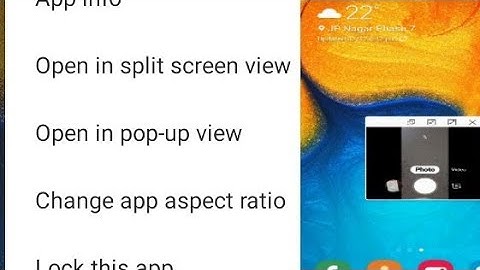 How to use Split screen on Samsung A20S,A30S,A50S,A10S,A70S