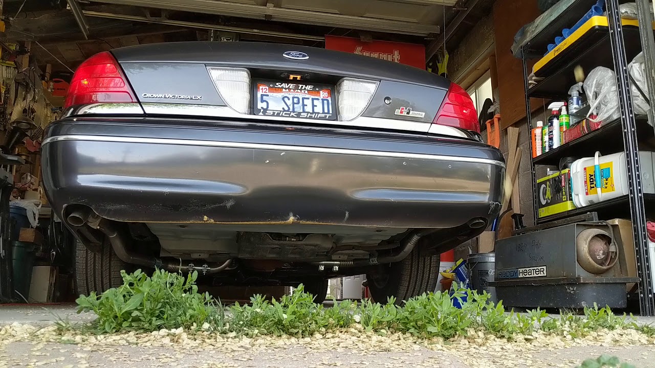 2005 Ford Crown Victoria LX dual exhaust YouTube