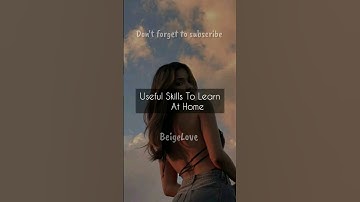 Useful Skills To Learn At Home🌷🌷 #trending #aesthetic #viral #fyp