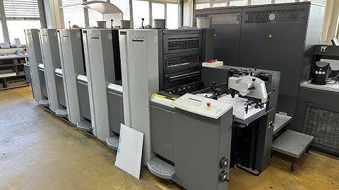 HEIDELBERG SX 52-5-P printing and using Easy Control