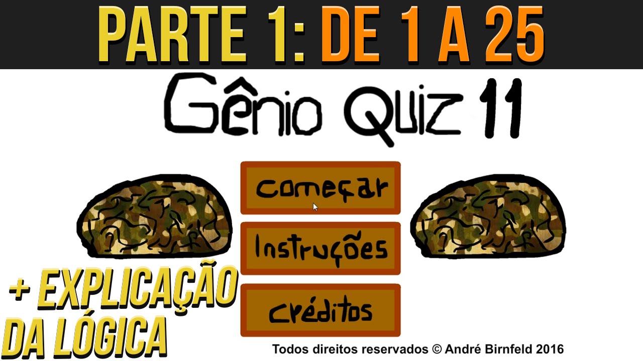 Coisa de Nerd - Saiu vídeo de Gênio Quiz 11 no canal! Vai lá conferir.