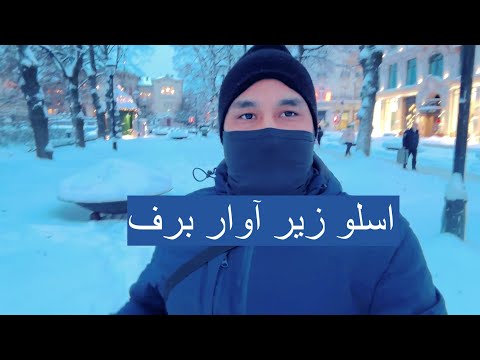 اسلو زیر آوار برف
