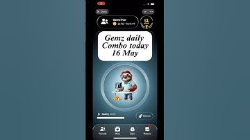 Gemz daily combo today 16 May | gemz daily combo card | today Combo gemz coin #shortvideo