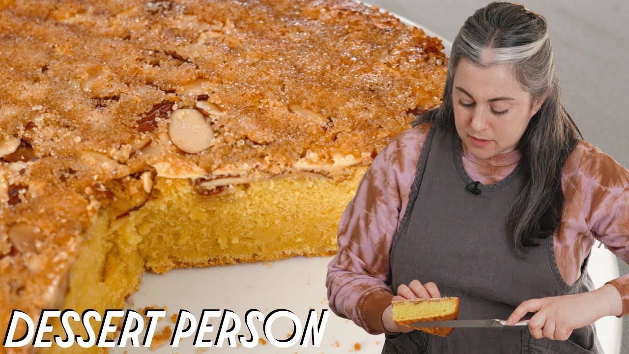 Claire Saffitz Makes Best Crunchy Almond Cake Recipe Dessert Person