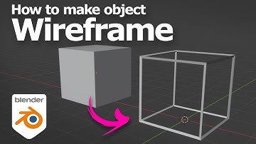 How to make object wireframe in Blender