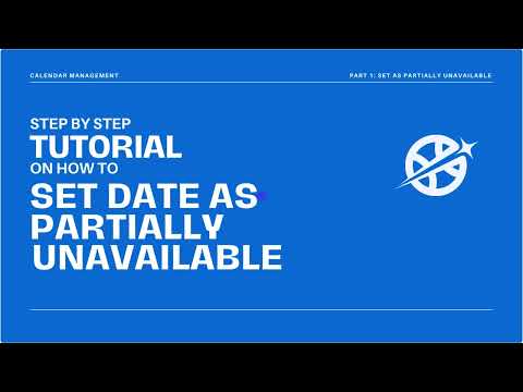 How to Set Specific Dates as Partially Unavailable on Sparrk | Advanced Calendar Management