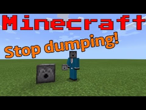 Minecraft How to Build Redstone Trash (NO OBSERVERS!)