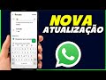 NOVA ATUALIZAÇÃO DO WHATSAPP VEJA COMO DEIXAR RECADO😱
