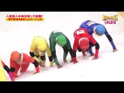 Japanese Ice Staircase Race. Drunken Power Rangers