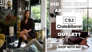 SHOP WITH ME AT THE CB2 AND CRATE & BARREL OUTLET STORE | RED ELEVATOR | NINA TAKESH