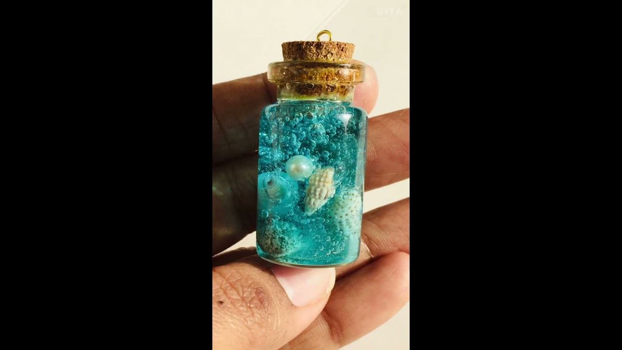 Ocean Theme Mini Bottle Art Without Resin Easy