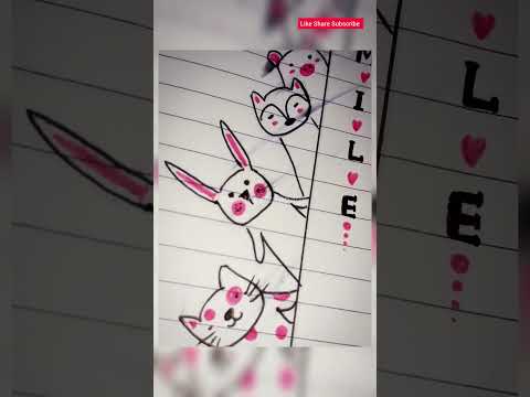 Cute Animals Drawing Art Asmr Satisfying Shorts Ytshorts Viral Trending Tiktok Video Yt