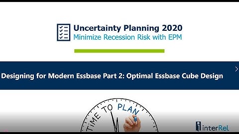 Designing for Modern Essbase Part 2: Optimal Essbase Cube Design
