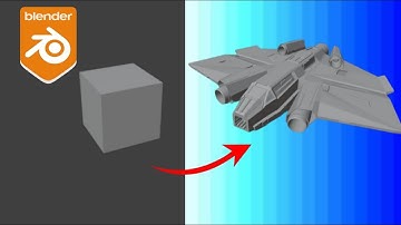 How to Make a Futuristic Spaceship in Blender | Part 1 (Modeling)
