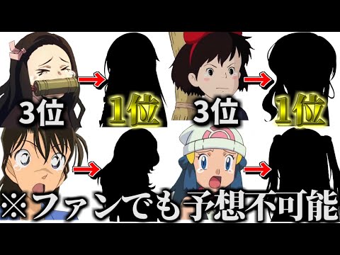 【神回】国民的アニメの女性キャラ人気ランキングが衝撃的過ぎる件【ツッコミ】【ジブリ】【鬼滅の刃】【名探偵コナン】【アニポケ】【ポケモン】【映画】【アニメ】【ヒロイン】【考察】 【op】【ゆっくり解説】