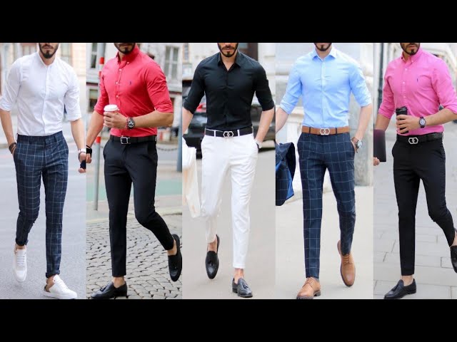 10 Ways To Style Black Pant With Formal Shirt 2023 | Top 10 Latest Formal  Shirt Pant Combination - YouTube