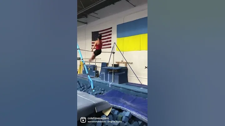 Angela Fuller, 41 year old Mom gymnast learns a un...