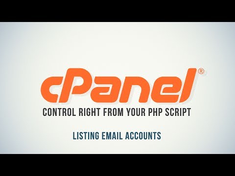 Control cPanel with PHP : Email Accounts Listing - Part 8