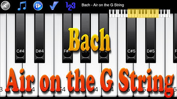 Bach - Air on the G String - How to Play Piano Melody