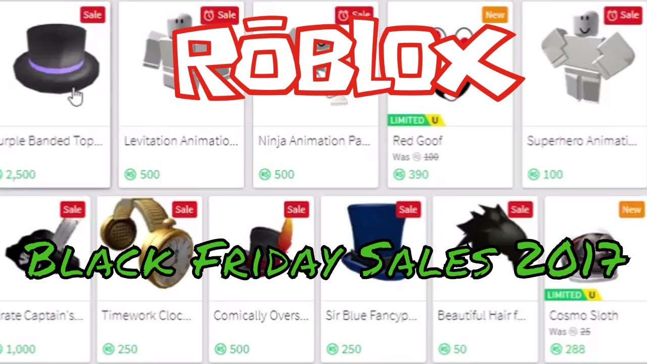 Roblox / Black Friday Sales 2017! - YouTube