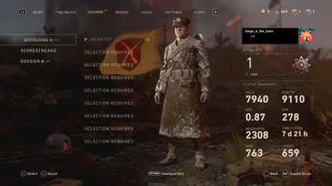 COD WW2 Prestige 8 Stats