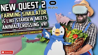 This VR FARMING game is the PERFECT escape! // New Quest 2 Gameplay & Impressions screenshot 4