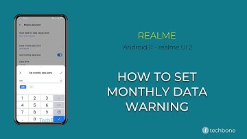 How to Set Monthly Data Warning - realme [Android 11 - realme UI 2]