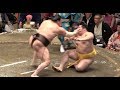 【不可抗力】白鵬驚異の身体能力！バランスを崩した遠藤の顔面に張り手！　平成３０年９月場所７日目