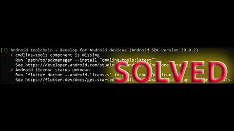 Flutter doctor error - cmdline-tools component is missing | SOLVED 2021 New Version | Android Studio