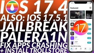 Palera1n Jailbreak iOS 17.4/17.5.1 + Trollstore 2 | Palen1x Beta 9.1 | iOS 17.4/17.5.1 Jailbreak