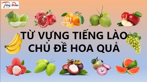[Học từ vựng tiếng Lào] Bài 3-Từ vựng tiếng Lào chủ đề hoa quả