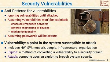 L39 02 Security Vulnerabilities Overview