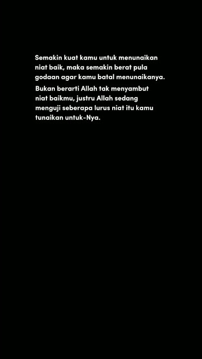 Niat baik mu | story wa islami | story wa motivasi #shorts