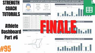 Google Sheets Athlete Dashboard | Part 6 | Percent Change & Trend Graph