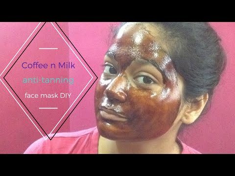 Coffee and milk face mask for tanning and acne-prone skin