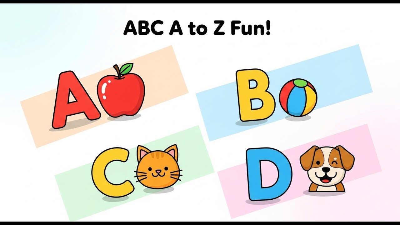 ABC Alphabet for Kids | Learn A to Z Letters | Preschool & Kindergarten Learning Video