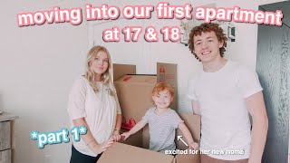 Moving Into Our First Apartment At 17 and 18 | part one