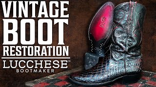 I Restored These RARE Gator LUCCHESE Boots! | Total Recraft