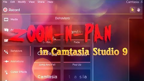 How to use zoom n pan in Camtasia Studio 9 I Easy Method | Detailed