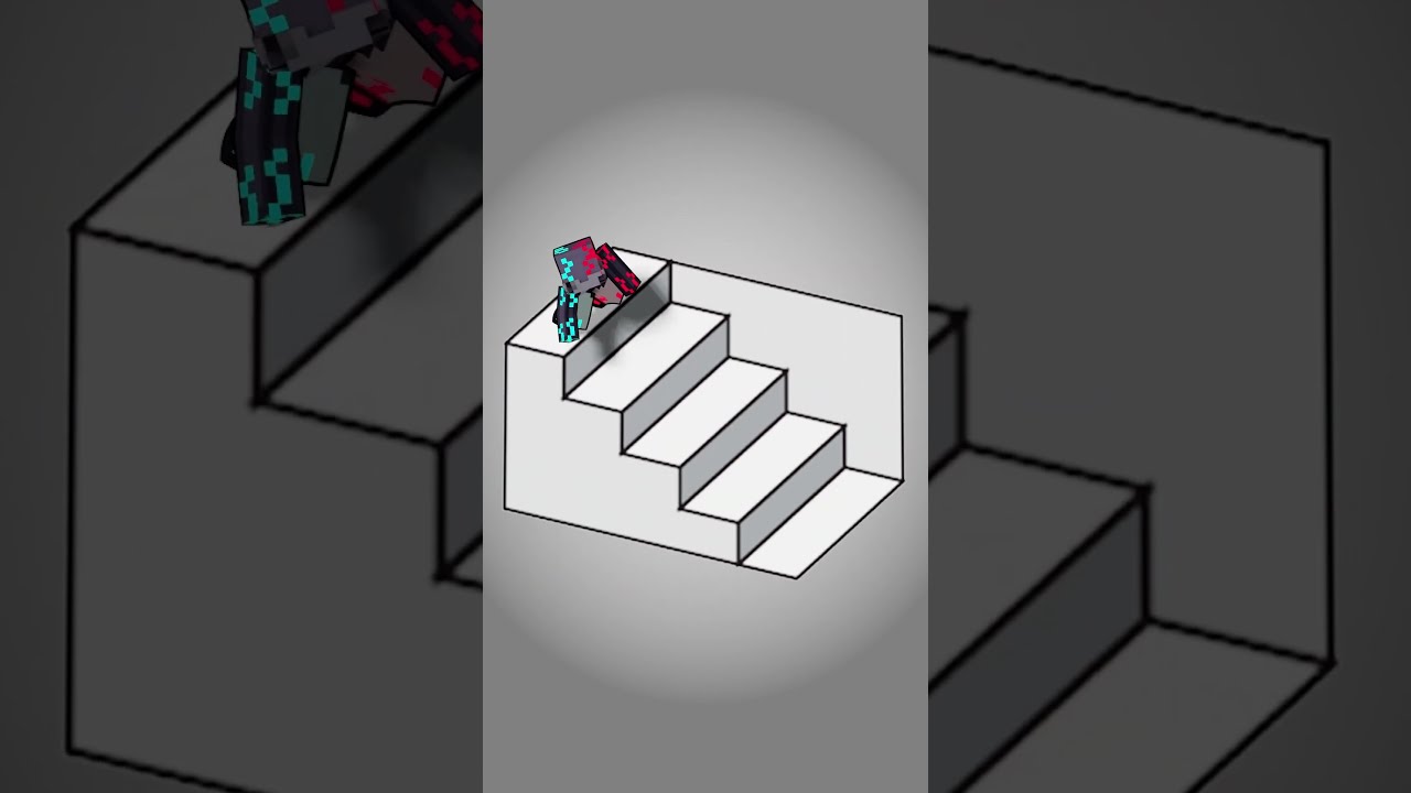 Stairs ILLUSION Minecraft Animation Shorts