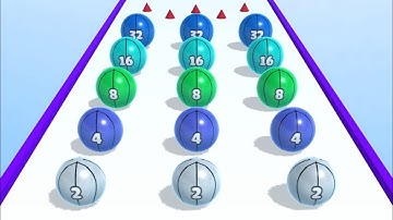 Ball Merge 2048 👩‍❤️‍💋‍👩🎱🐣 MAX LEVELS!! All Levels Gameplay Android, iOS NEW UPDATE