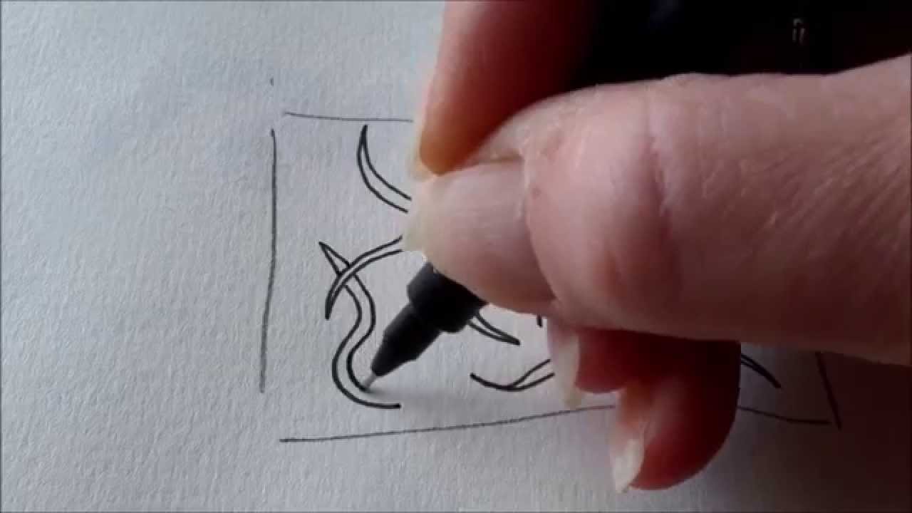 How to draw tanglepattern Mysteria