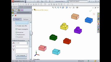 LearnSW for Advanced 07. Fillets (Solidworks Tutorial)