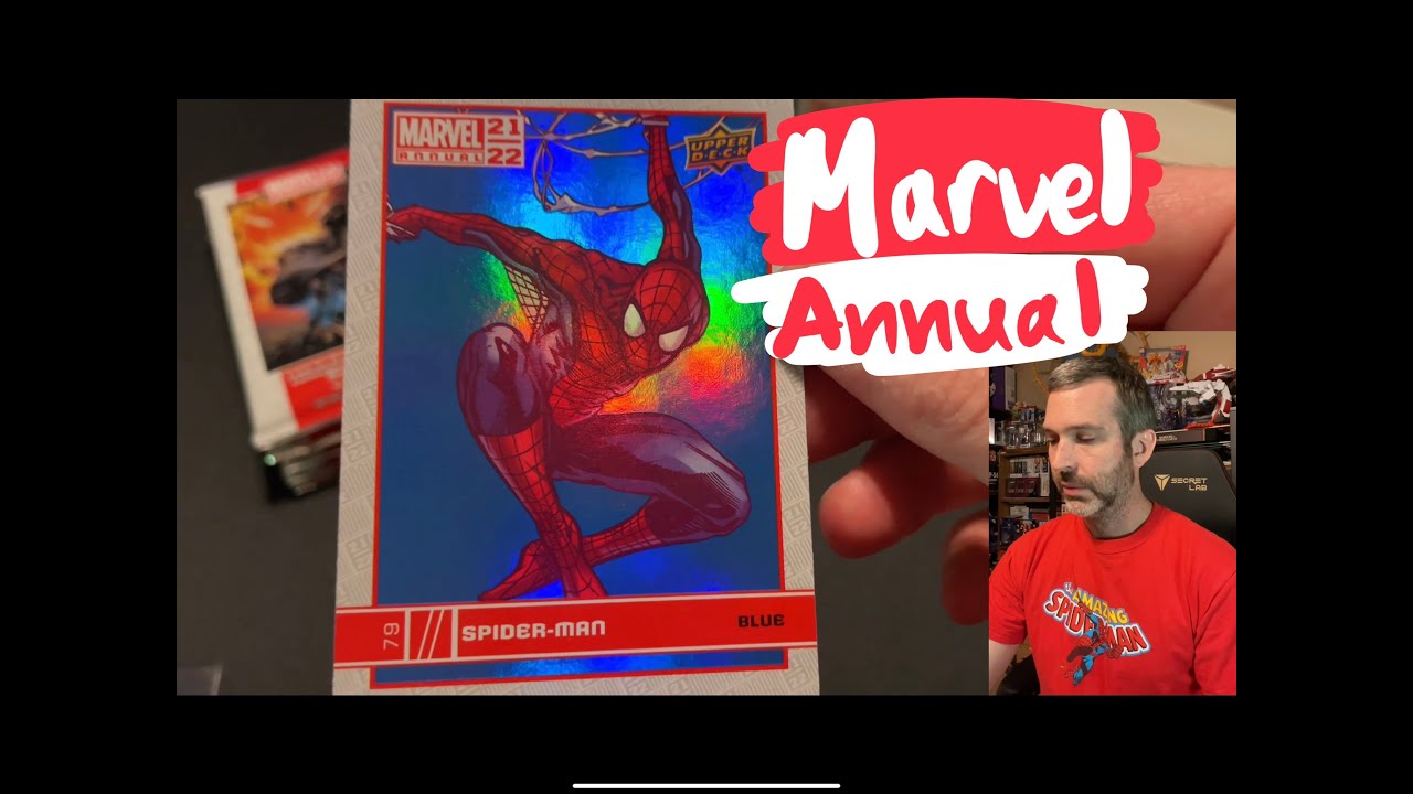 Pulling Retail 🔥 from a Marvel Annual 21 22 Blaster Box with exclusive Blue Foil Base Parallel Cards